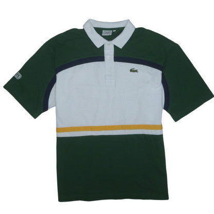 Lacoste Sport Men's Green Colourblock Polo Shirt Size L