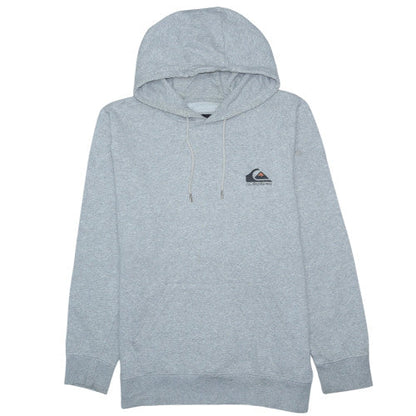 Quiksilver Men's Grey Pullover Hoodie Size L Regular Fit Fleece