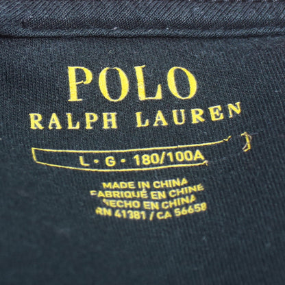 Ralph Lauren Men’s Black Varsity Track Jacket Size L Cotton Zip Up