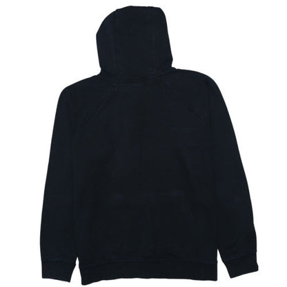 Nike Womens Black Pullover Hoodie Large Logo Print Sweatshirt