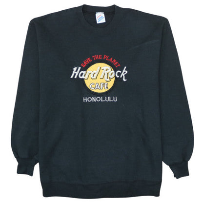 Jerzees Hard Rock Cafe Honolulu Black Men's XL Sweatshirt
