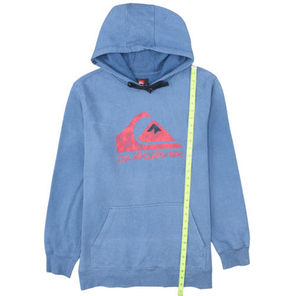 Quiksilver Men Blue XL Pullover Hoodie Fleece Graphic Surfwear