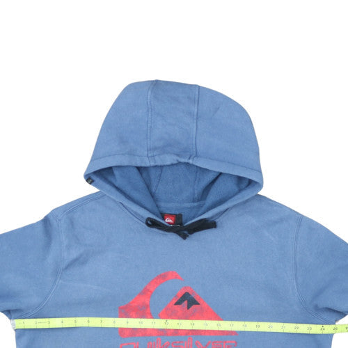 Quiksilver Men Blue XL Pullover Hoodie Fleece Graphic Surfwear