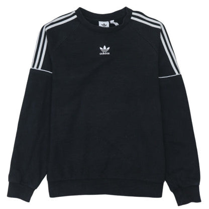 Adidas Mens Black Crew Neck Sweatshirt L Regular Fit