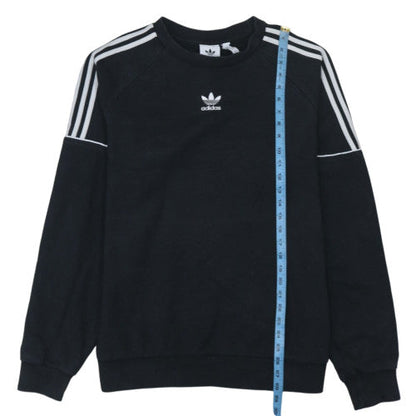 Adidas Mens Black Crew Neck Sweatshirt L Regular Fit
