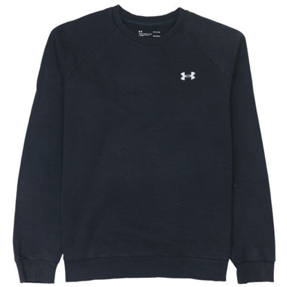 Under Armour Men's Black Crew Neck ColdGear Fleece Sweatshirt L