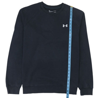 Under Armour Men's Black Crew Neck ColdGear Fleece Sweatshirt L