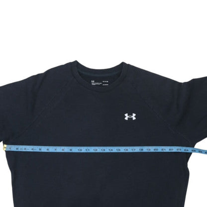 Under Armour Men's Black Crew Neck ColdGear Fleece Sweatshirt L