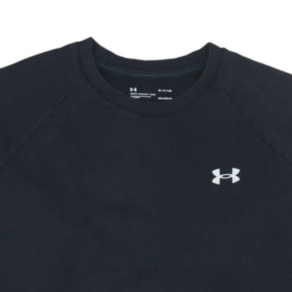 Under Armour Men's Black Crew Neck ColdGear Fleece Sweatshirt L
