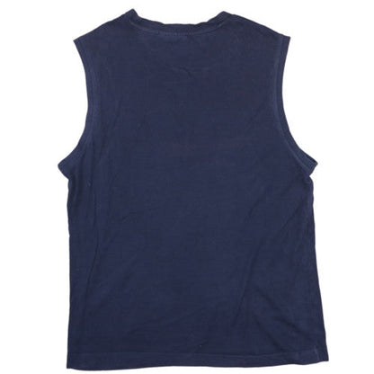 Puma Men's Blue Sleeveless Crew Neck Sports Casual Top Size L