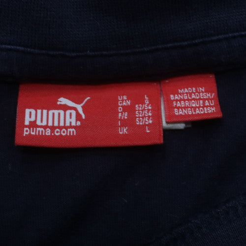 Puma Men's Blue Sleeveless Crew Neck Sports Casual Top Size L