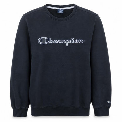 Champion Men's Black XL Pullover Sweatshirt Logo Crew Neck