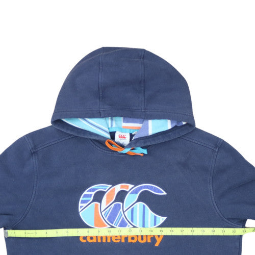 Canterbury Mens Blue Hoodie Uglies Logo L Pullover Cotton Blend