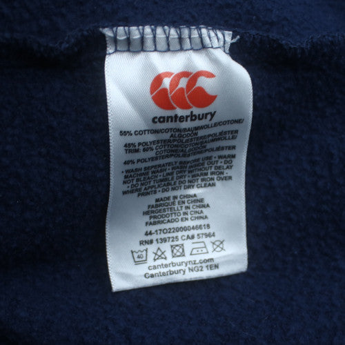 Canterbury Mens Blue Hoodie Uglies Logo L Pullover Cotton Blend
