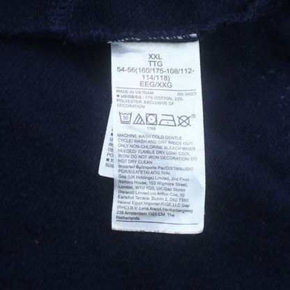 GAP Womens Navy Blue XXL Pullover Hoodie Dress Cotton Blend