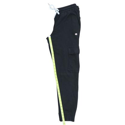 Champion Men's Black Joggers Small Fleece Cargo Activewear Trousers