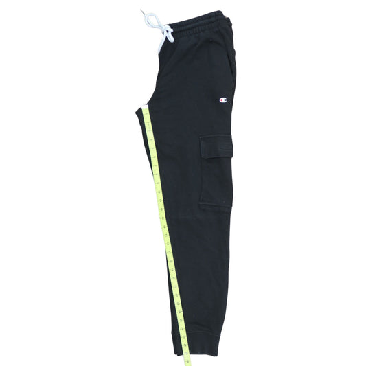 Champion Men's Black Joggers Small Fleece Cargo Activewear Trousers