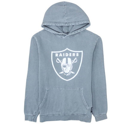 Factorie Men’s Grey Raiders Pullover Hoodie Small Fleece Logo Top