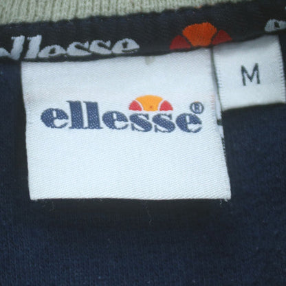 Ellesse Men's Green Pullover Sweatshirt M Crew Neck Fleece Logo