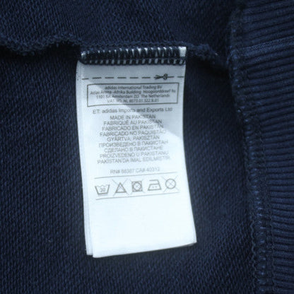 Adidas Men's Blue Full Zip Hoodie Size L Sports Fleece Sweatshirt