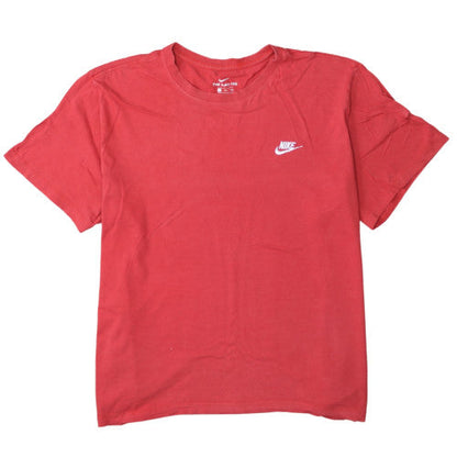Nike Men's Red 2XL Cotton Crew Neck Short Sleeve T-Shirt