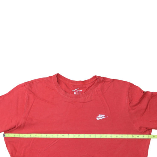 Nike Men's Red 2XL Cotton Crew Neck Short Sleeve T-Shirt