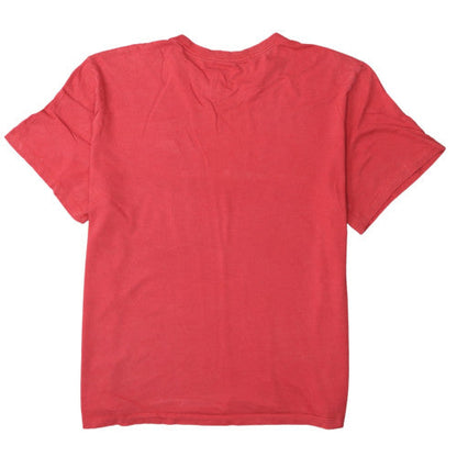 Nike Men's Red 2XL Cotton Crew Neck Short Sleeve T-Shirt