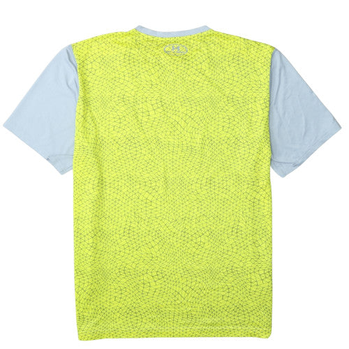Under Armour Men Blue 2XL Fitted HeatGear Short Sleeve Gym T-Shirt
