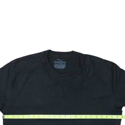 Champion Men's Black XLT Crew Neck Cotton Jersey T-Shirt