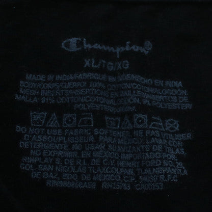 Champion Men's Black XLT Crew Neck Cotton Jersey T-Shirt