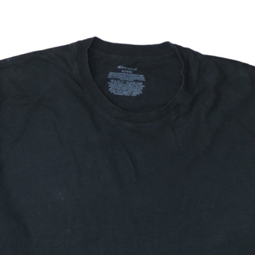 Champion Men's Black XLT Crew Neck Cotton Jersey T-Shirt