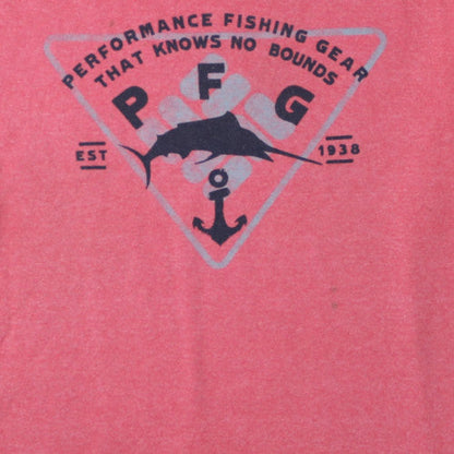 Columbia Men’s Red PFG Graphic Short Sleeve Cotton T-Shirt XL