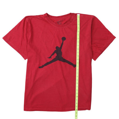 Jordan Men's Red Graphic Short Sleeve Crew Neck T-Shirt Size M