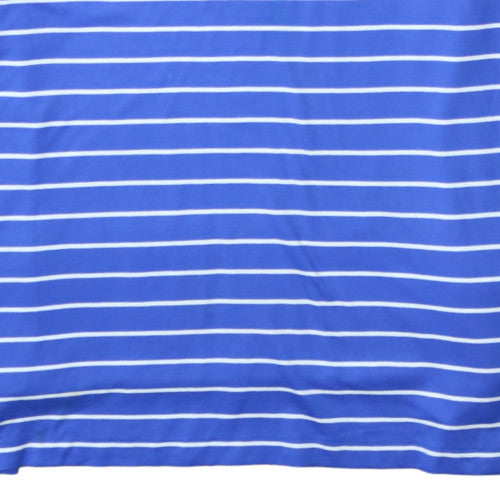 Ralph Lauren Men's Blue Striped Pima Cotton Polo Shirt 2XL