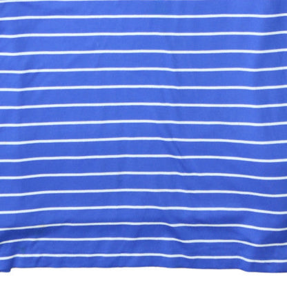 Ralph Lauren Men's Blue Striped Pima Cotton Polo Shirt 2XL