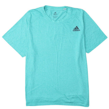 Adidas Men's Aqua Blue Freelift Aeroready Crew Neck T-Shirt XL