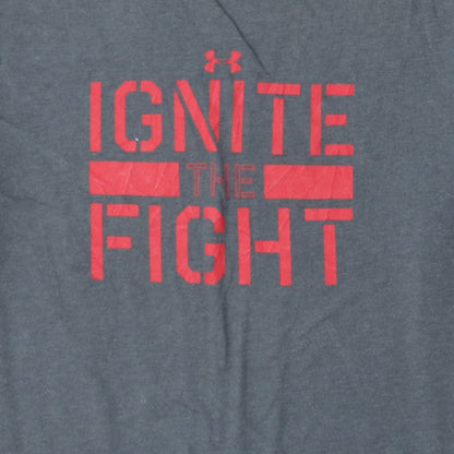 Under Armour Men's Grey HeatGear 'Ignite The Fight' XL T-Shirt