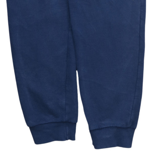 Adidas Mens Blue Fleece Jogger Sweatpants Size L Tapered Fit