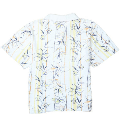 Chaps Ralph Lauren Men's Blue Floral Short Sleeve Polo Shirt XXL