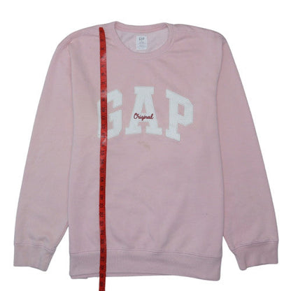 GAP Women's Pink Crew Neck Pullover Sweatshirt XL Cotton Blend
