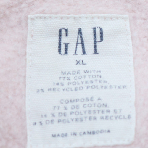 GAP Women's Pink Crew Neck Pullover Sweatshirt XL Cotton Blend