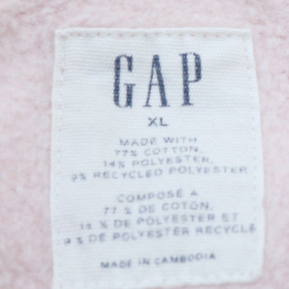 GAP Women's Pink Crew Neck Pullover Sweatshirt XL Cotton Blend