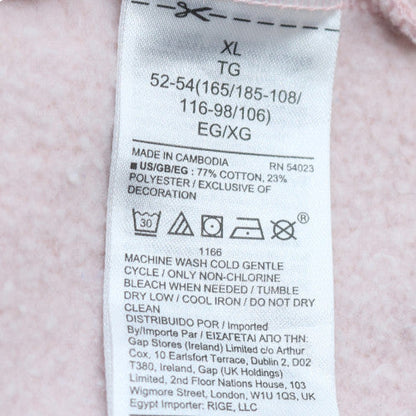 GAP Women's Pink Crew Neck Pullover Sweatshirt XL Cotton Blend