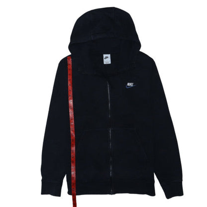 Nike Men's Black Full Zip Hoodie M Fleece Pockets Sportswear