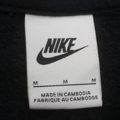 Nike Men's Black Full Zip Hoodie M Fleece Pockets Sportswear