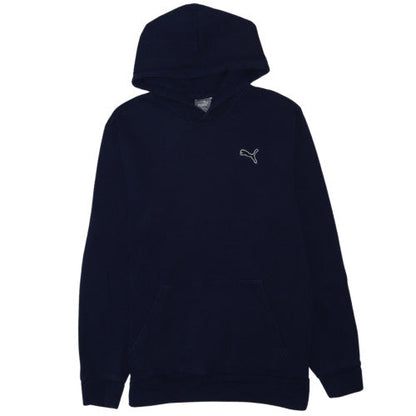 Puma Men’s Blue Pullover Hoodie L Regular Fit Fleece Sweatshirt