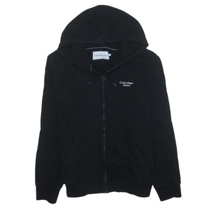 Calvin Klein Jeans Men's Black XL Full Zip Hoodie Sweatshirt