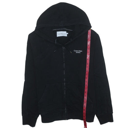Calvin Klein Jeans Men's Black XL Full Zip Hoodie Sweatshirt