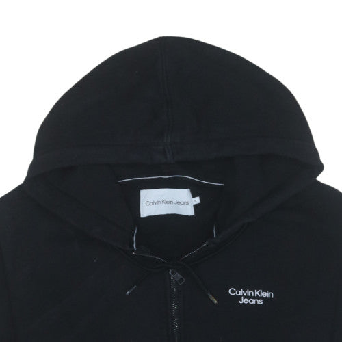 Calvin Klein Jeans Men's Black XL Full Zip Hoodie Sweatshirt