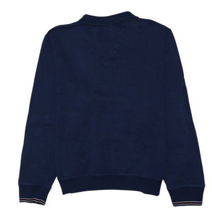 Fila Mens Navy Blue XXL 1/2 Zip Basic Jacket Cotton Pullover